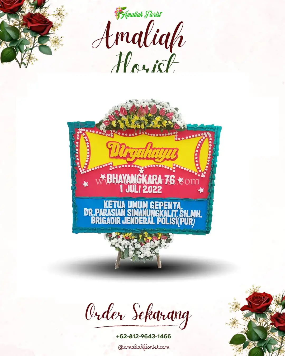 Papan Bunga HUT Ulang Tahun Sidem